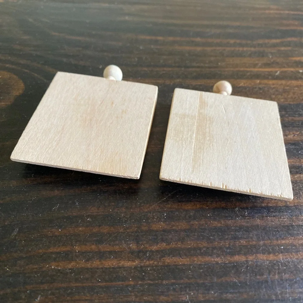 Natural Wood Toy Train Track to surface Buffers End Stops Brio Thomas Compatible